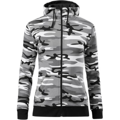 Malfini Camo Zipper mikina dámská camouflage gray