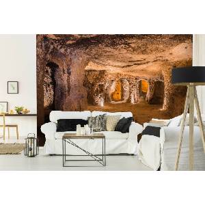 DIMEX ART Самозалепваща се флизелинова фототапета пещерен град 375 x 250 см