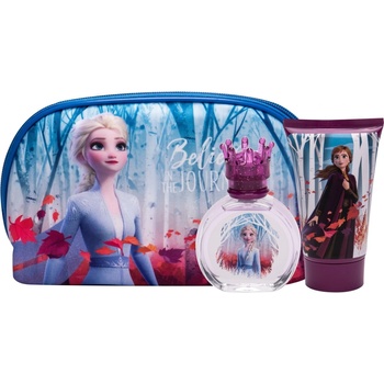 Disney Frozen II EDT 50 ml + sprchový gél 100 ml + kosmetická taštička darčeková sada