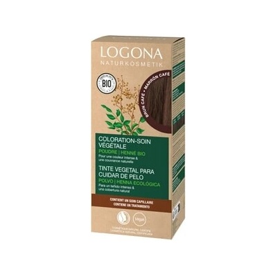Logona Nourishing plant-based hair dye Powder Coffee brown Barva vlasů Unisex 100 g