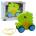 LEAN Toys Baby Dinosaur Pull Toy Sounds Rattle Green