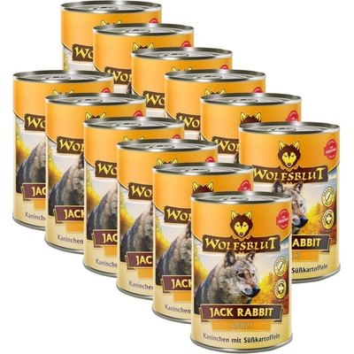 Wolfsblut Jack Rabbit Adult králik a sladké zemiaky 12 x 395 g