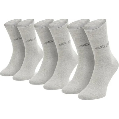 Tom Tailor Комплект 3 чифта дълги чорапи дамски Tom Tailor 9703 Сив (9703)