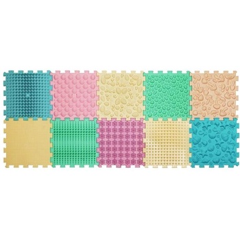 Ortek Масажна подложка Puzzle Mix Pastel 10 елемента