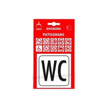 Piktogram WC 8x8cm