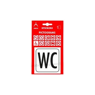 Piktogram WC 8x8cm