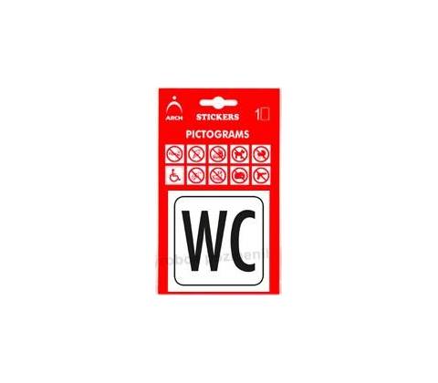 Piktogram WC 8x8cm