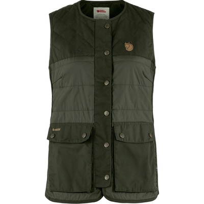 Fjallraven Forest Wool Padded Vest W DARK OLIVE