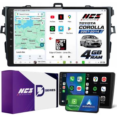 NCS D9 Toyota Corolla X E15 2007-2014 4GB