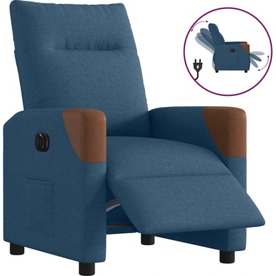 vidaXL 3323996 Elektrické polohovací modré textil
