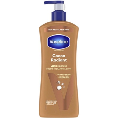 Vaseline Cocoa Radiant tělové hydratační mléko s kakaovým máslem 600 ml
