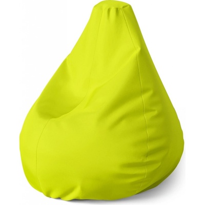 Sablio sedací vak Pear citrónová 140 x 100 x 25 cm
