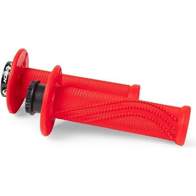 Gripy lock-on R20 Wave (BETA RR 125-530), RTECH (neon červené, 1 pár)