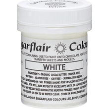 Sugarflair Barva do čokolády na bázi kakaového másla White C313 dortis 35 g