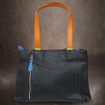 Multicolor barevná kabelka v nádherném hnědém odstínu