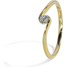 Blink-Blink Jemný diamantový zlatý prsteň 1322ZDG