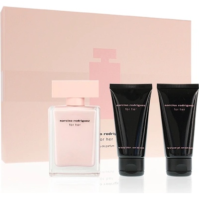 Narciso Rodriguez For Her подаръчен комплект Woman Eau de Parfum 50 ml + мляко за тяло 50 ml + душ гел 50 ml