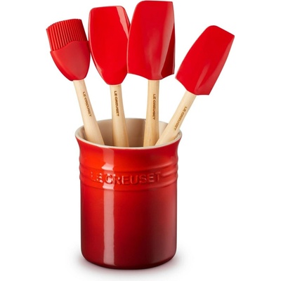 Le Creuset CERISE Kuchynské pomôcky so stojanom 4 ks