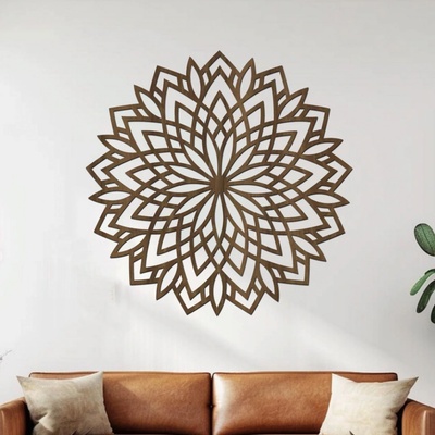 dřevo života Mandala DOBRÉ NÁLADY Rozměry (cm): 80x80, Zvolte barvu dekoru: Ořech