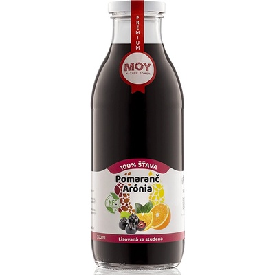 Moy 100 % ovocná šťava Arónia pomaranč 0,5 l