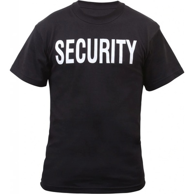 Rothco triko s nápisem na hrudi SECURITY černá