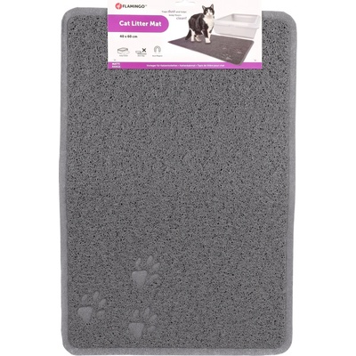 Flamingo Roxy Podložka před kočičí toaletu Šedá 40 x 60 cm
