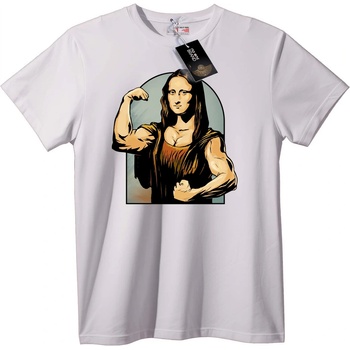 NOONEBRAND Тениска Мона Лиза Флекс - XL, White