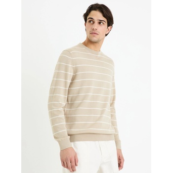 Celio Бежов мъжки основен пуловер на райета Celio Decoton Celio | Bezhov | МЪЖЕ | S