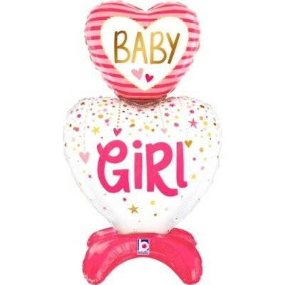 Grabo Torta samostojaca Baby Girl 28" 71cm fóliový balónik nafukovací