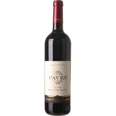 Pavelka a syn Paves červený Suché 13% 0,75 l (čistá fľaša)