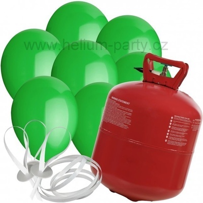 XXL helium + 100 zelených balónků