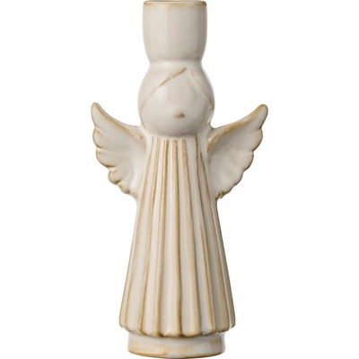 Svícen s dekorem anděla Ib Laursen V.16,5 cm ivory