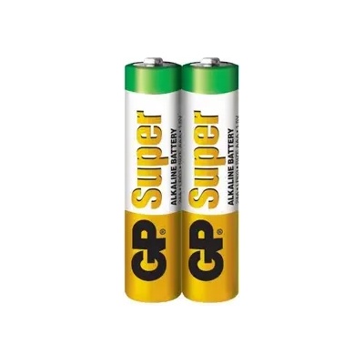 GP Batteries Алкална батерия GP SUPER LR03 AAA, 2 бр. в опаковка / shrink, 1.5V, GP24A (GP-BA-24A-S2)