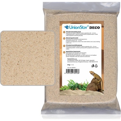 Unionstar Deco písek přírodní 0,7-1,2 mm, 2 kg – Zboží Dáma