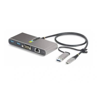 StarTech StarTech. com 5G2A1SGBB-USB-C-HUB докинг станция Жичен USB 3.2 Gen 1 (3.1 Gen 1) Type-C Сив (5G2A1SGBB-USB-C-HUB)