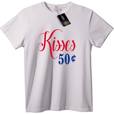 NOONEBRAND Тениска Kisses за 50 цента - L, Black