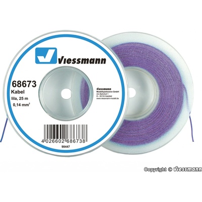Viessmann Kabel na cívce fialový 25 m 68673
