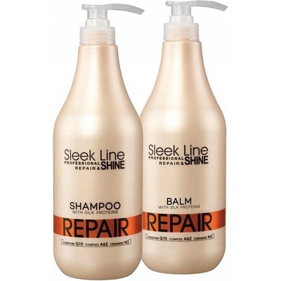 Stapiz Sleek Line Repair šampon a balzám na vlasy s hedvábím 2x 1000 ml