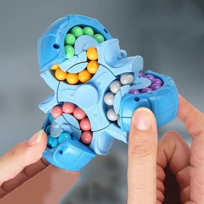 4Leaders Šestistranný otočný hlavolam s kuličkami průměr 10 cm