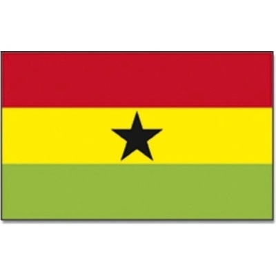 Vlajka Ghana 30 x 45 cm na tyčke