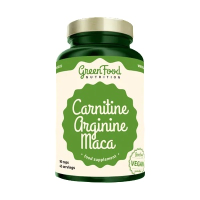 GreenFood Carnitin Arginin Maca 90 kapslí