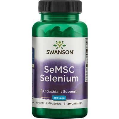 Swanson SeMSC Selenium 200 mcg 120 kapsúl