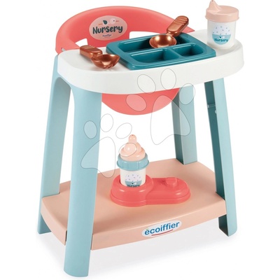Nursery Écoiffier pre 30 cm bábiku s fľaškou na kŕmenie a doplnkami
