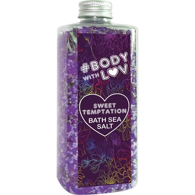 Body with Luv Mořská sůl do koupele sladké pokušení 500 g