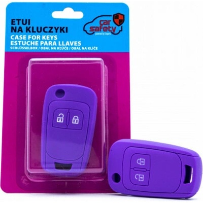 Kľúčenka Chevrolet Opel Vauxhall silikónový obal na kľúče fialová