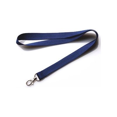 Snúrka na krk s karabinou Promex 2 cm navy