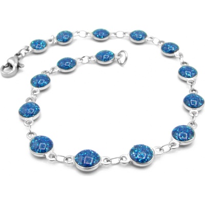 Steel Jewelry náramek modrý z chirurgické oceli NR220159 – Zboží Dáma