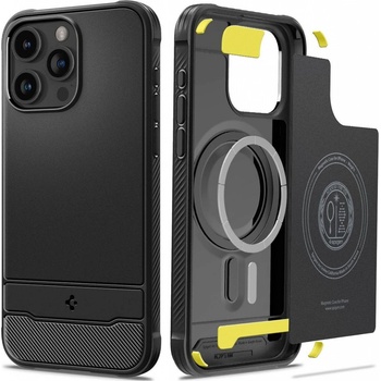 Pouzdro Spigen Rugged Armor MagSafe Matte iPhone 15 Pro Max černé
