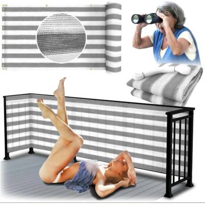 Ochranná rohož na balkon a terasu, UV 95 %, ochranná síť na balkon, 100 x 700, očka