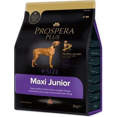 Prospera Plus Maxi Junior kuře s rýží 3 kg